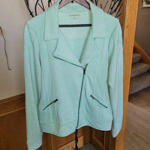 Women's Mint Green Moto Jacket - M